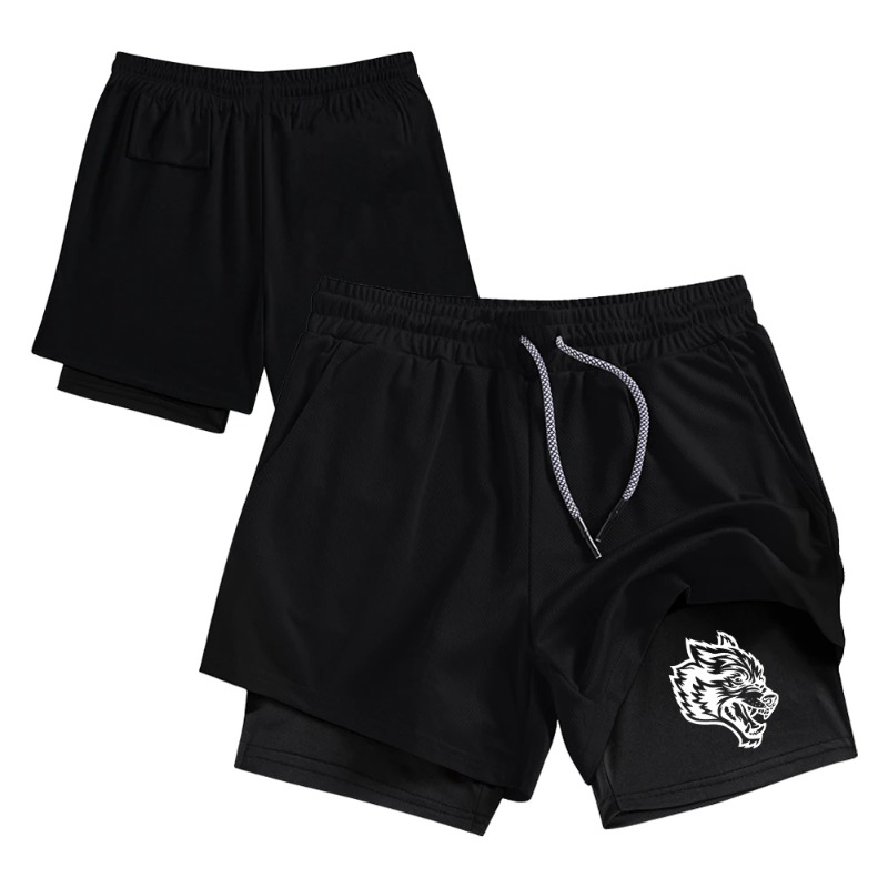Compression Shorts Athletes - Sokak Modası Erkek Çift Katmanlı 2'si