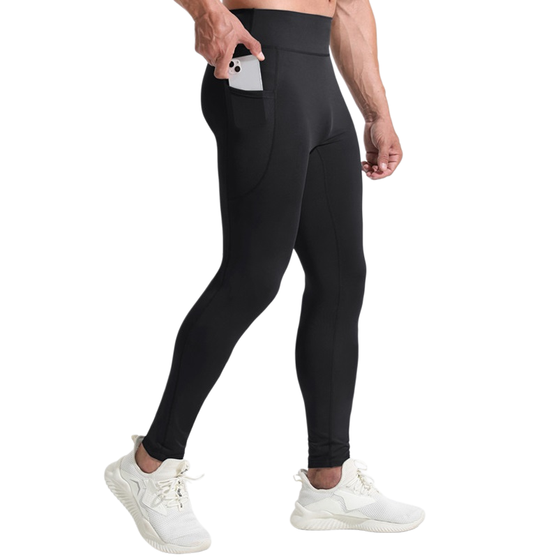 Compression Long Pant - Erkekler Yüksek Bel Sıkıştırma Uzun Pantolon