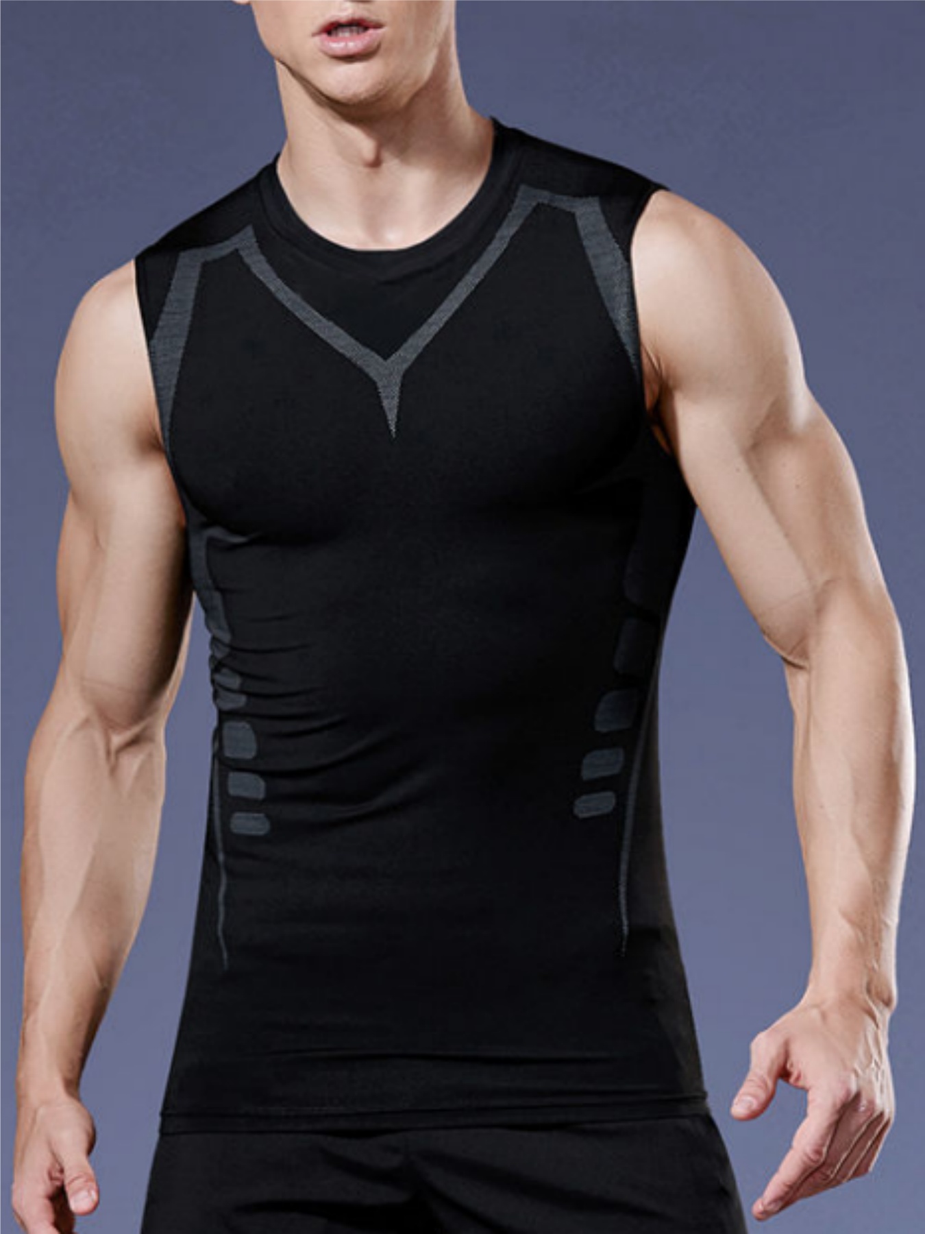 T Shirt Tight Fit - Erkek Sıkı Yelek Sıkıştırma Gömlek Nefes