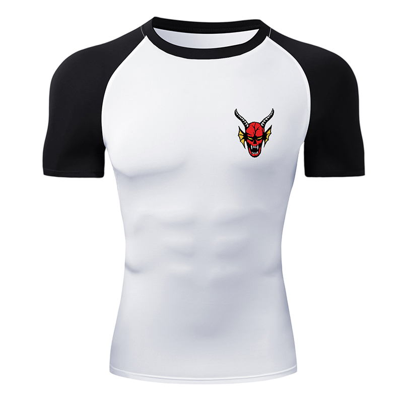 Base Layer Top - Erkek Grafik Kısa Kollu Sıkıştırma Tişörtü