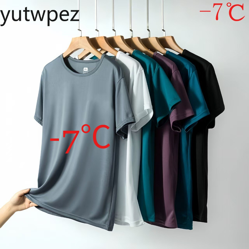 T Shirt Tight Fit - Yazlık Buz İpek Erkek Tişörtü Kısa
