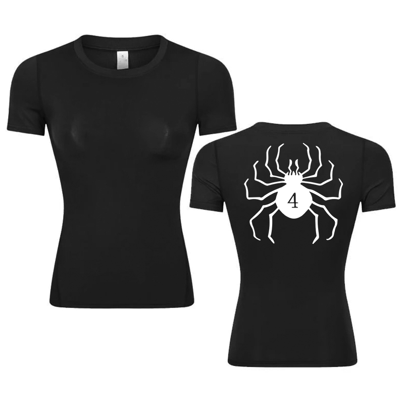 Base Layer Top - Kadınlar için grafik baskı sıkıştırma gömlek