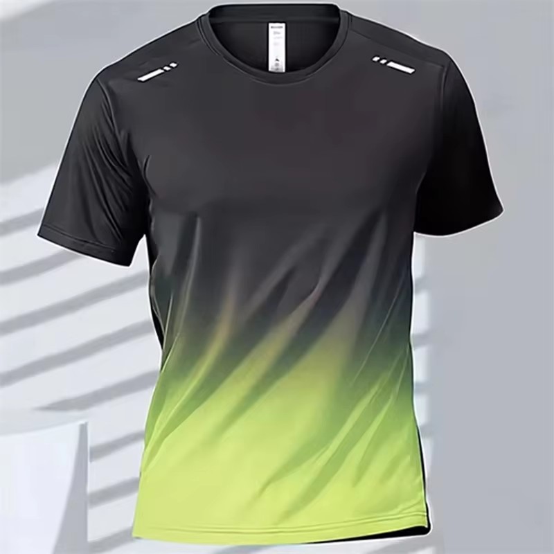 T Shirt Tight Fit - CHRLCK erkek Koşu Çabuk Kuruyan T-shirt