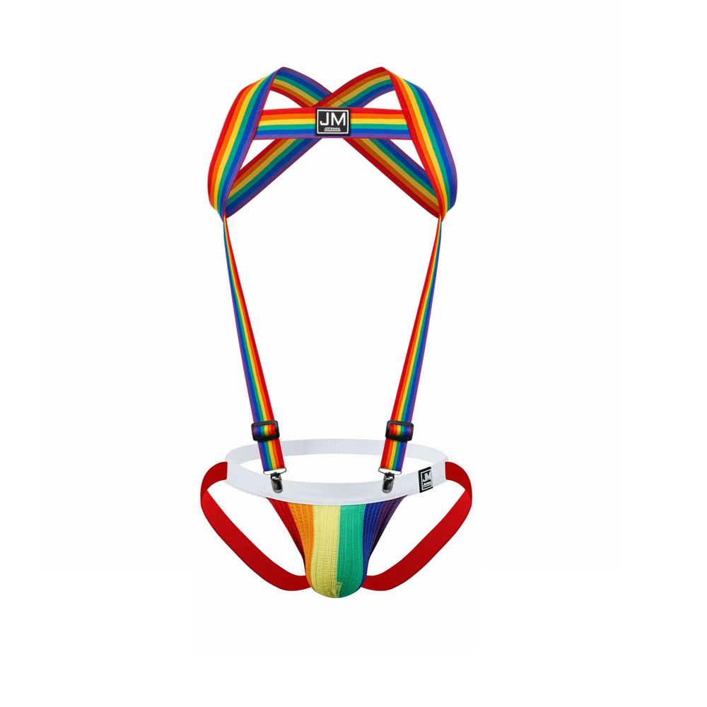 Jockstrap Athletic - Gökkuşağı Renkli Ayarlanabilir Elastik Askılı Çıkarılabilir