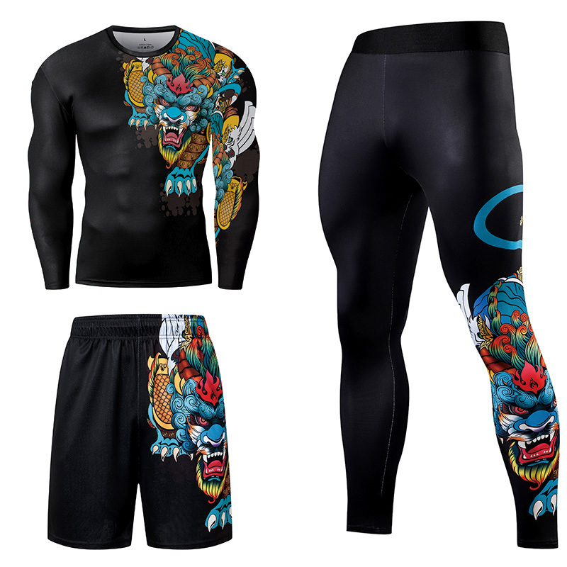 2/3 adet erkekler Jiu jitsu eş - Compression Long Pant incelemesi ve fiyatı