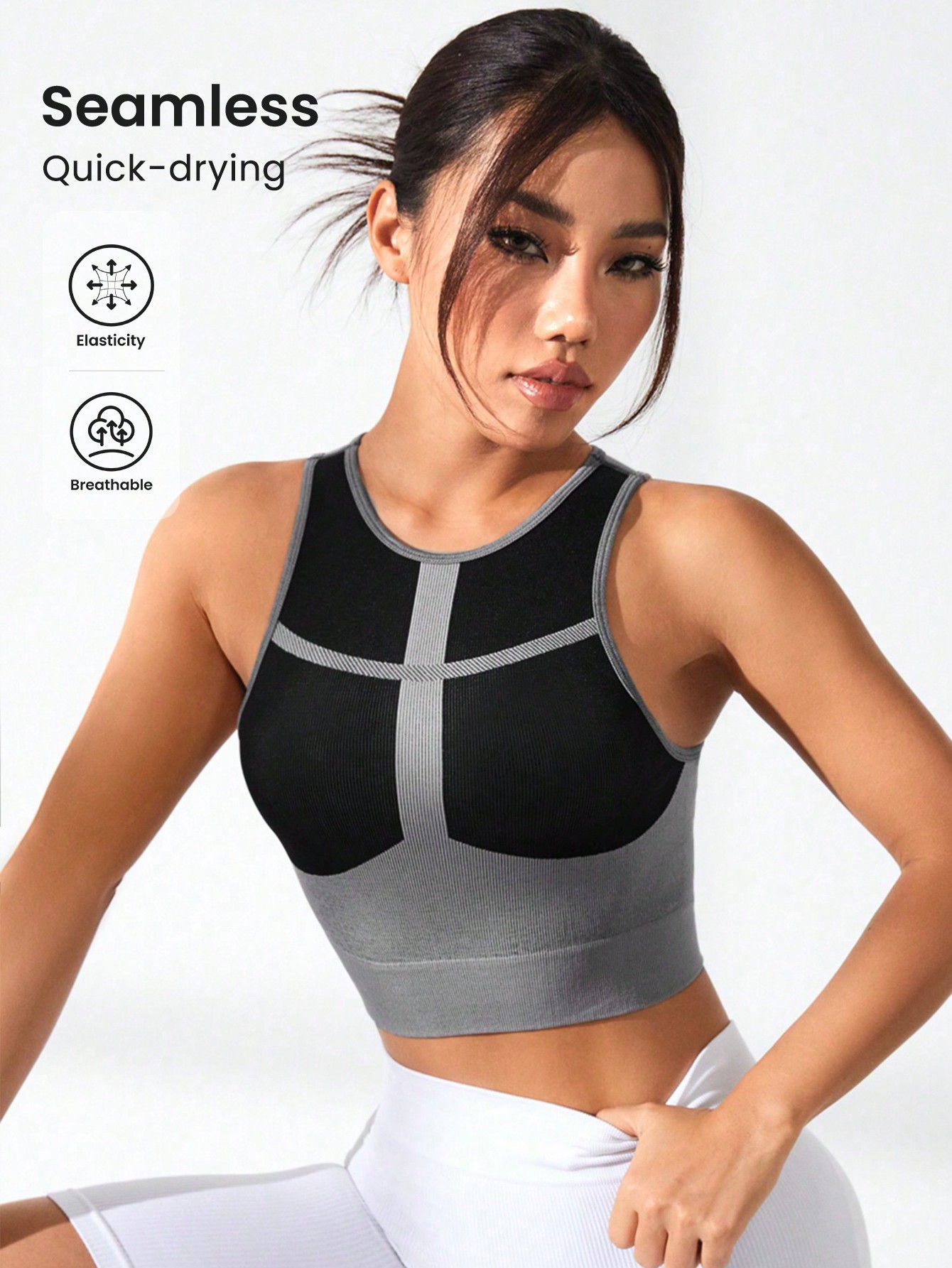 Kadınlar Renk Bloklu Çapraz Ba - Tank Top Ribbed incelemesi ve fiyatı