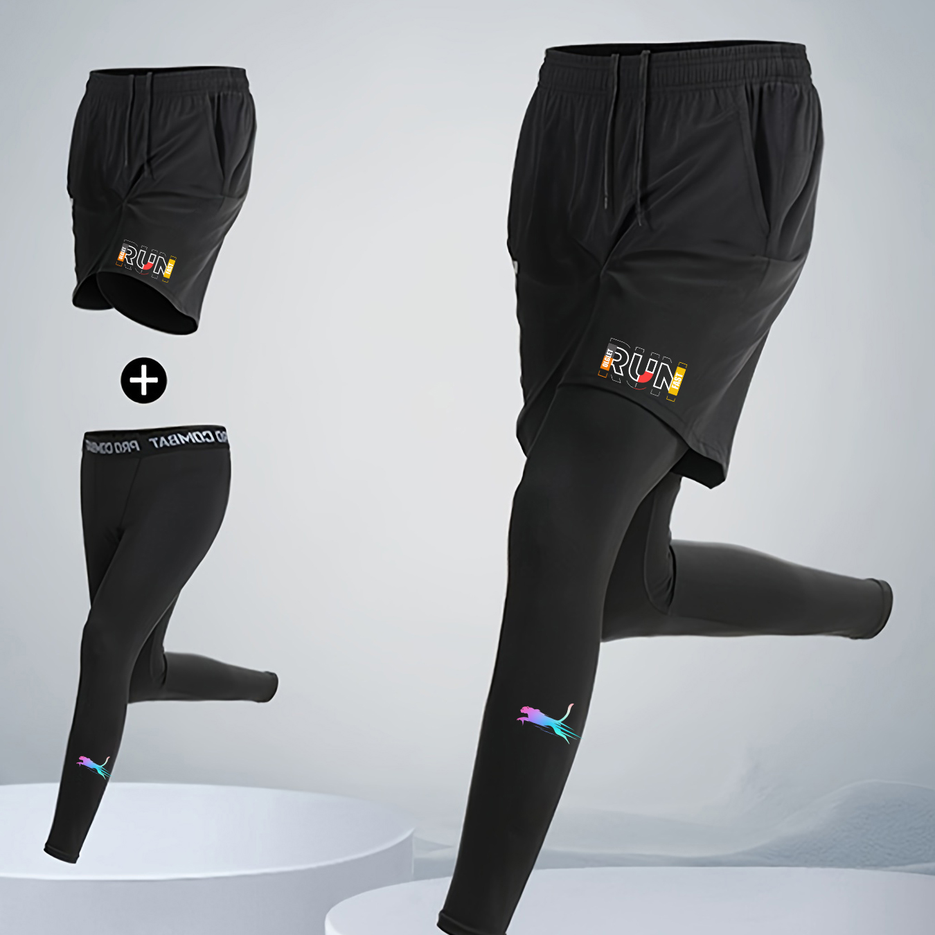 Erkek Koşu Jogging 2 Parça Tak - Compression Shorts Athletes incelemesi ve fiyatı