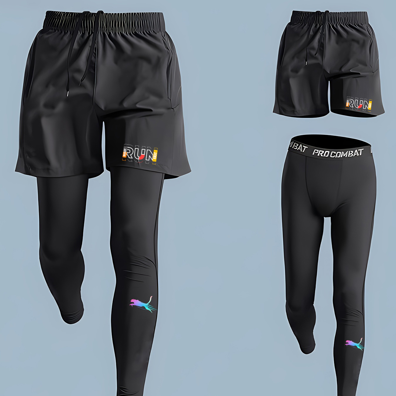 Erkek Koşu Jogging 2 Parça Tak - Compression Shorts Athletes incelemesi ve fiyatı